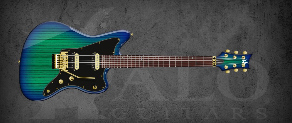 Halo TJ Custom Guitar Zebrawood Body