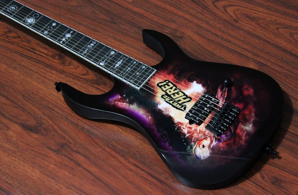 Halo Custom Shop MERUS 7 String Guitar with Custom Graphic Artwork