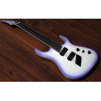 MERUS - 7-string, 27"-25" Multi-Scale, HALO Single Saddle, Transparent White Purple Burst