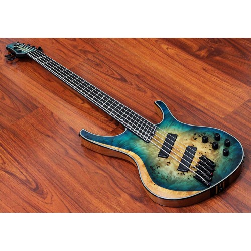 OCTAVIA - 5-String, Multiscale Bass Guitar, Poplar Burl