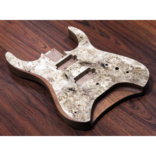 Headless MERUS - DIY Guitar Kit, Maple Burl, 6-String