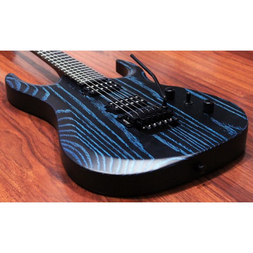 MERUS - 6-String Sandblasted, 25.5" Scale, Lockmeister, Cobalt Blue