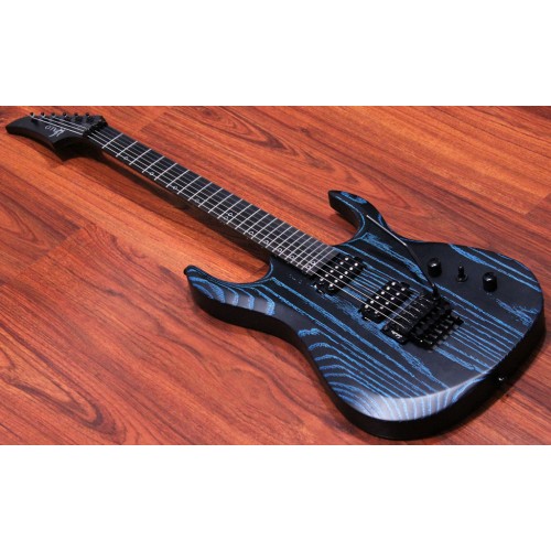 MERUS - 6-String Sandblasted, 25.5" Scale, Lockmeister, Cobalt Blue