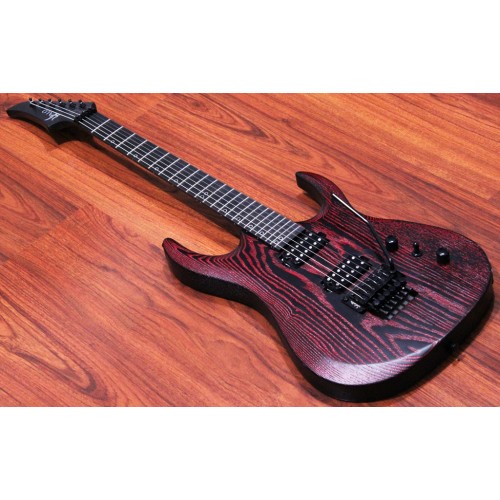 [SOLD OUT] MERUS - 6-String Sandblasted, 25.5" Scale, Lockmeister, Saiyan Red