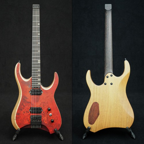 HEADLESS MERUS - 6-String, Poplar Burl Top