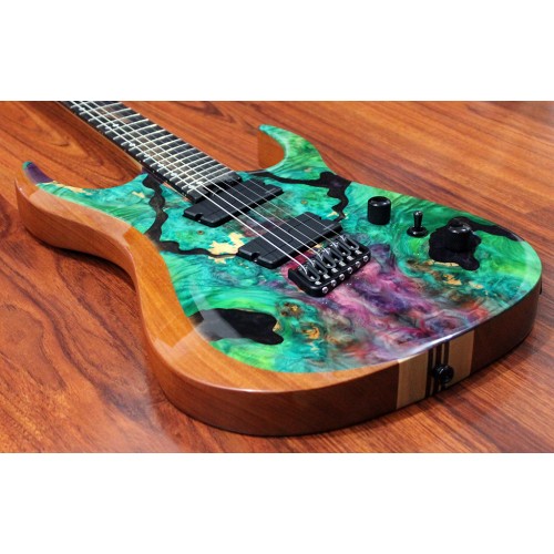 MERUS - 6-String, Multiscale, Stabilized Burl Top GRN