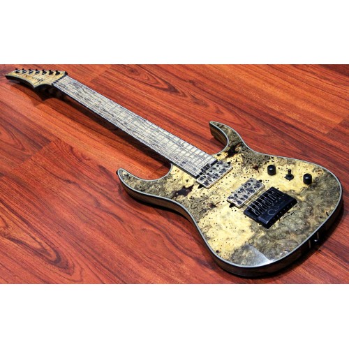 MERUS - 7 String, Buckeye Burl, 27" Scale, Evertune