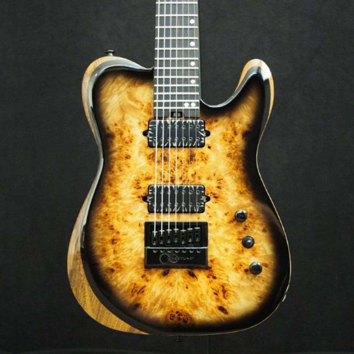 New 7 String Guitar with EverTune bridge and Bare Knuckle pickups