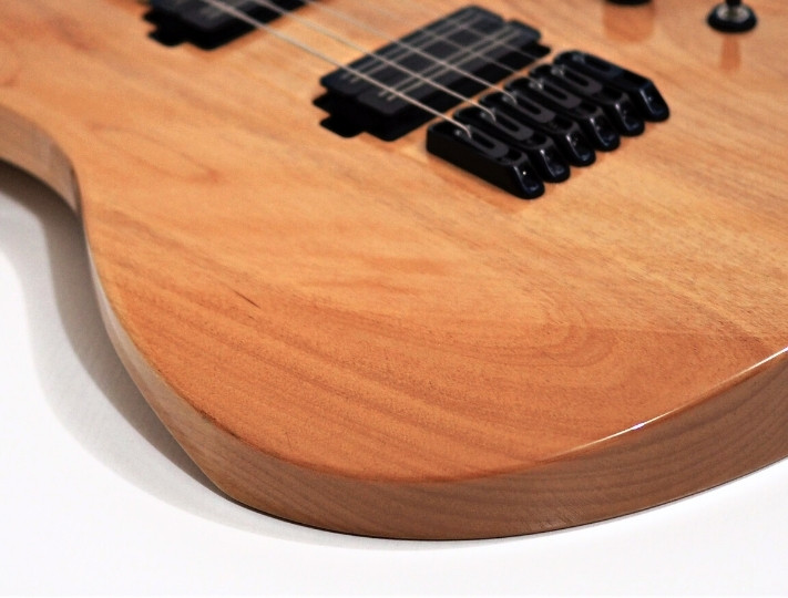 wide neck guitar forearm contour ergonomic